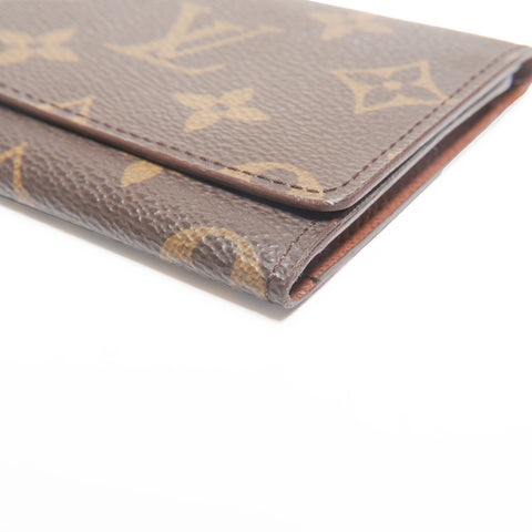 LOUIS VUITTON 1996 Monogram Envelope Carte de Visite Card Case Brown WS24367
