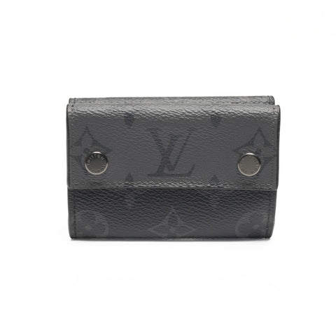 LOUIS VUITTON 2020 Monogram Discovery Compact Wallet Tri-fold wallet black WS24370