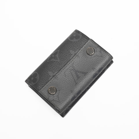 LOUIS VUITTON 2020 Monogram Discovery Compact Wallet Tri-fold wallet black WS24370