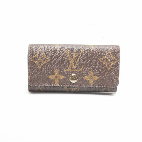 LOUIS VUITTON 2001 Monogram Multicles4 Key holder  Brown WS24375