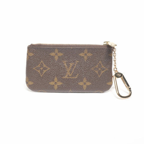 LOUIS VUITTON 2005 Monogram Pochette Cle Coin case Brown WS24376