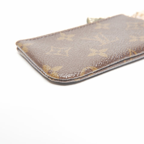 LOUIS VUITTON 2005 Monogram Pochette Cle Coin case Brown WS24376