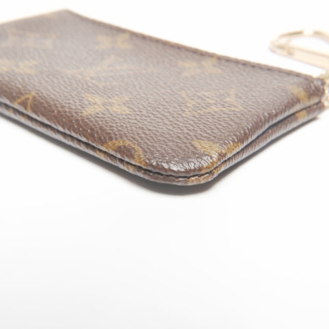 LOUIS VUITTON 2005 Monogram Pochette Cle Coin case Brown WS24376