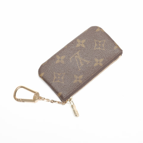 LOUIS VUITTON 2005 Monogram Pochette Cle Coin case Brown WS24376