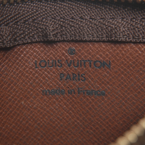 LOUIS VUITTON 2016 Monogram Pochette Cle Coin case Brown WS24377
