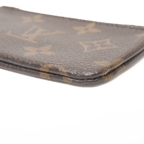 LOUIS VUITTON 2016 Monogram Pochette Cle Coin case Brown WS24377
