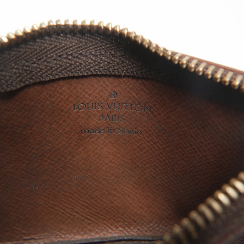 LOUIS VUITTON 2006 Monogram Pochette Cle Coin case Brown WS24378