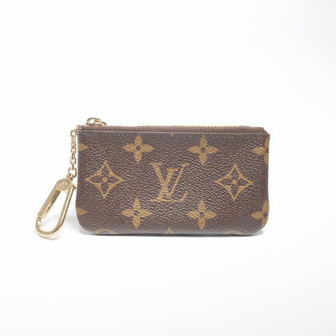 LOUIS VUITTON 2006 Monogram Pochette Cle Coin case Brown WS24378