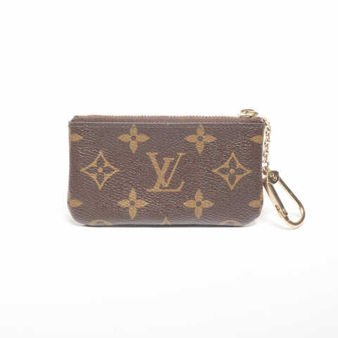 LOUIS VUITTON 2006 Monogram Pochette Cle Coin case Brown WS24378