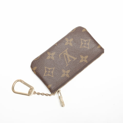 LOUIS VUITTON 2006 Monogram Pochette Cle Coin case Brown WS24378