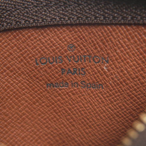 LOUIS VUITTON 1999 Monogram Pochette Cle Coin case Brown WS24379