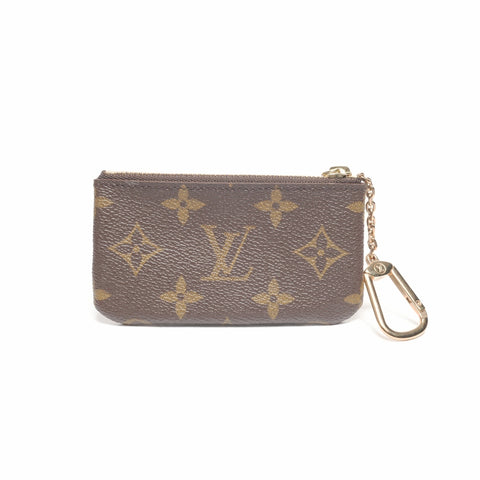 LOUIS VUITTON 1999 Monogram Pochette Cle Coin case Brown WS24379