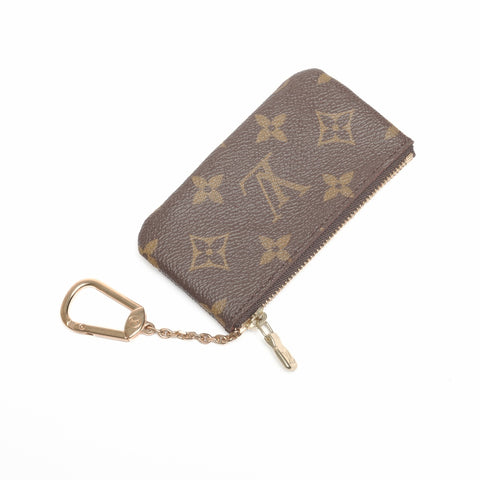 LOUIS VUITTON 1999 Monogram Pochette Cle Coin case Brown WS24379
