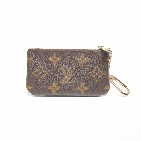 LOUIS VUITTON 2003 Monogram Pochette Cle Coin case Brown WS24380
