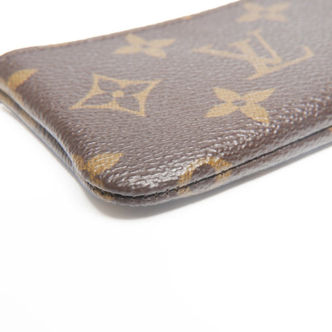 LOUIS VUITTON 2003 Monogram Pochette Cle Coin case Brown WS24380