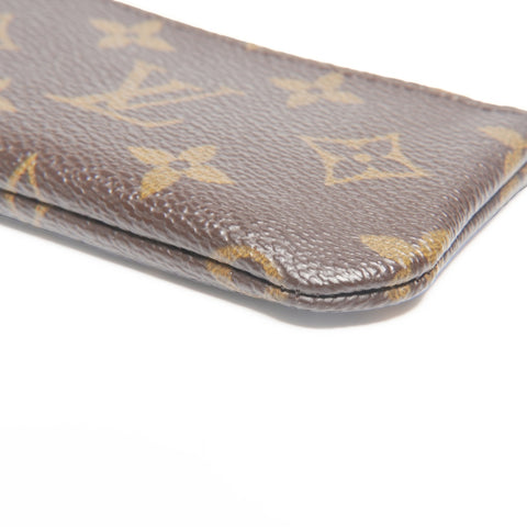 LOUIS VUITTON 2003 Monogram Pochette Cle Coin case Brown WS24380