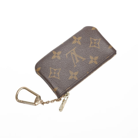LOUIS VUITTON 2003 Monogram Pochette Cle Coin case Brown WS24380