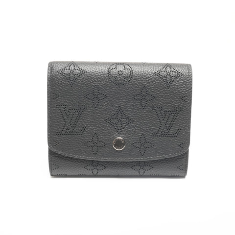 LOUIS VUITTON Mahina Portefeuille Iris Compact Tri-fold wallet black WS24381