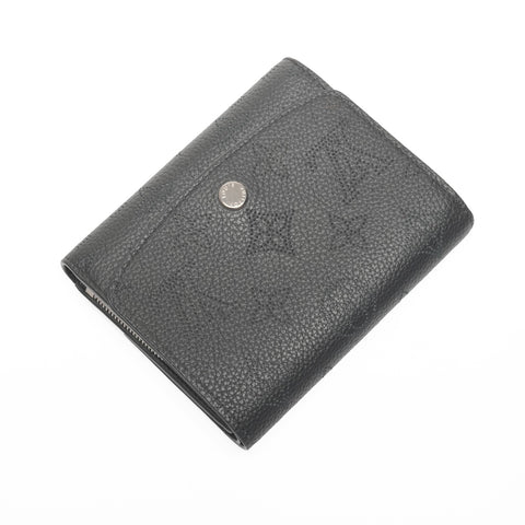 LOUIS VUITTON Mahina Portefeuille Iris Compact Tri-fold wallet black WS24381