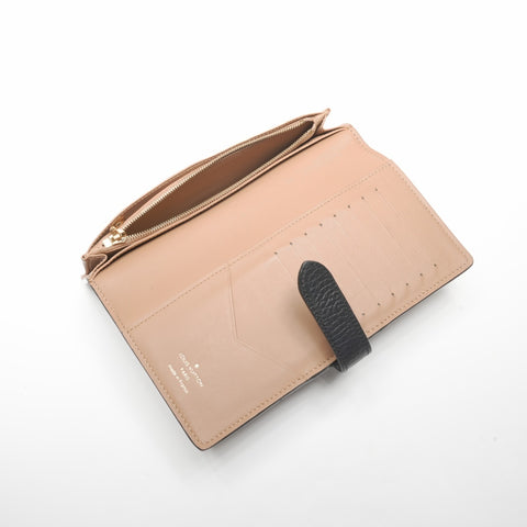 LOUIS VUITTON LV vertical wallet Purse black WS24383