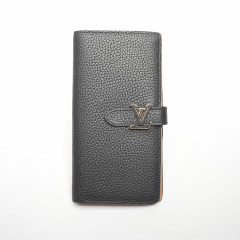 LOUIS VUITTON LV vertical wallet Purse black WS24383