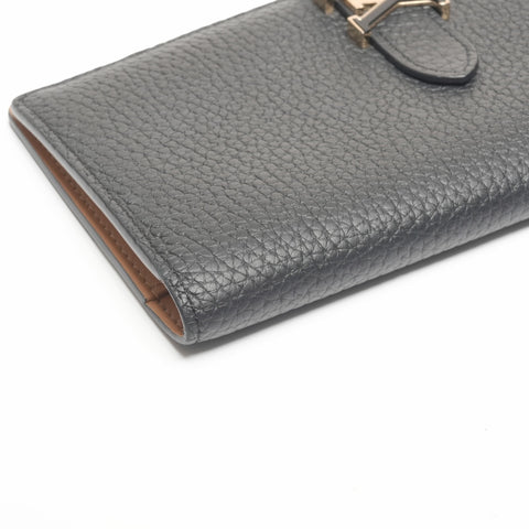 LOUIS VUITTON LV vertical wallet Purse black WS24383