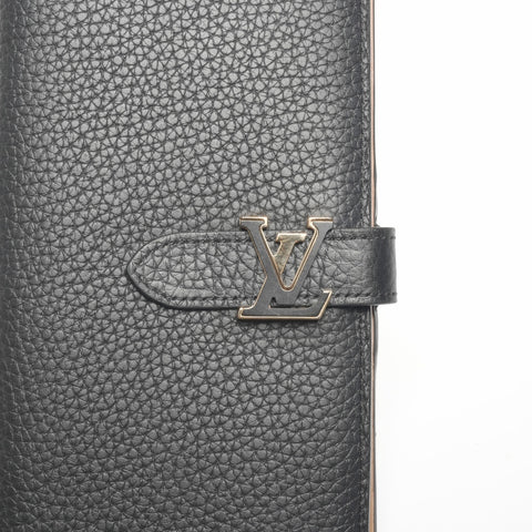 LOUIS VUITTON LV vertical wallet Purse black WS24383