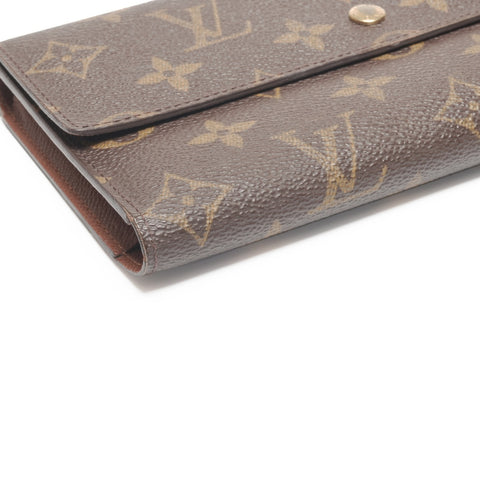 LOUIS VUITTON 2004 Porte Tresor International Purse Brown WS24387