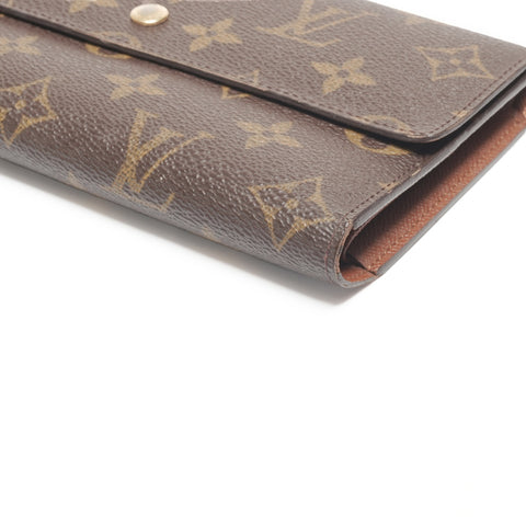 LOUIS VUITTON 2004 Porte Tresor International Purse Brown WS24387