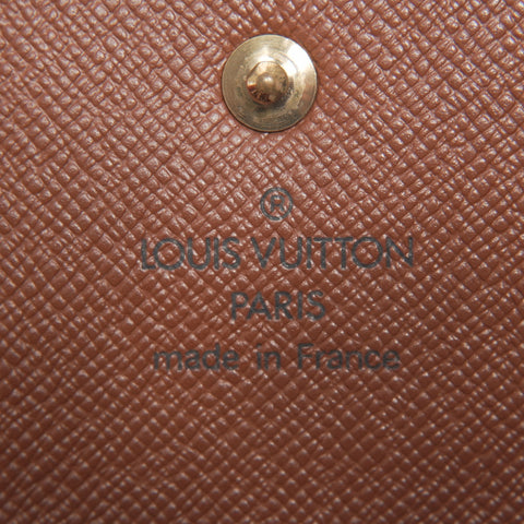LOUIS VUITTON 2004 Porte Tresor International Purse Brown WS24387