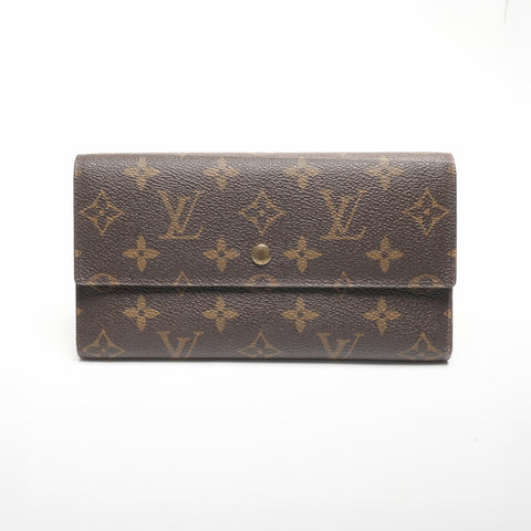 LOUIS VUITTON 2004 Porte Tresor International Purse Brown WS24387