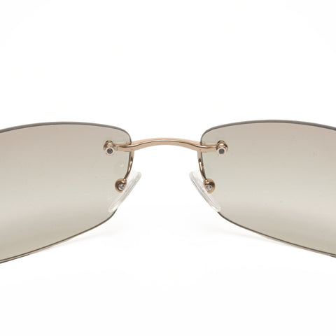 GUCCI Randlose Sonnenbrille Braun WS24395