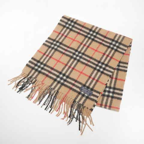 BURBERRY cashmere check Scarf beige WS24398