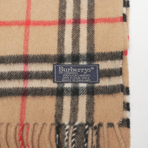 BURBERRY cashmere check Scarf beige WS24398