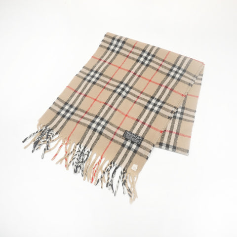 BURBERRY Wool check Scarf beige WS24399