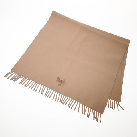CELINE logo wool Scarf beige WS24401