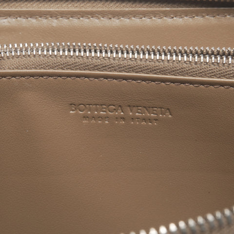 BOTTEGAVENETA Leather Intrecciato Maxi Jacket Purse beige WS24402