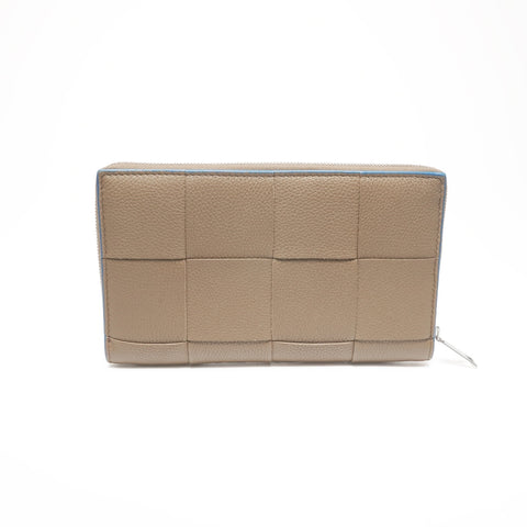 BOTTEGAVENETA Leather Intrecciato Maxi Jacket Purse beige WS24402