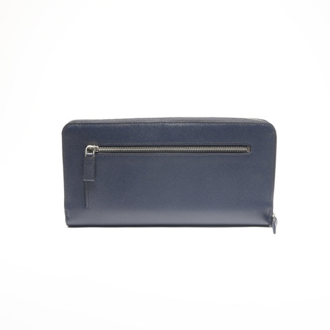 PRADA Zip-Around Travel Organizer Purse Navy WS24403