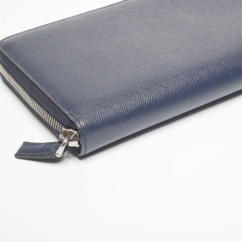 PRADA Zip-Around Travel Organizer Purse Navy WS24403