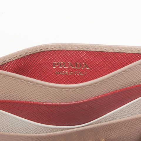 PRADA leather Card Case pink WS24405