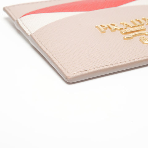 PRADA leather Card Case pink WS24405