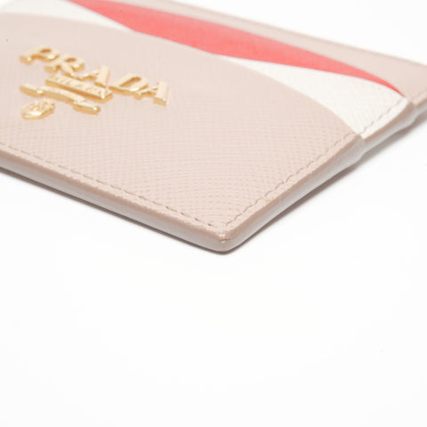 PRADA leather Card Case pink WS24405