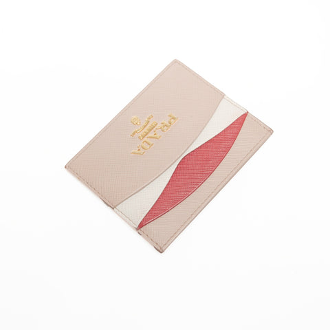 PRADA leather Card Case pink WS24405