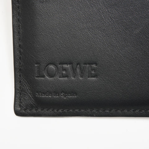LOEWE Leather Puzzle Compact Bifold Wallet black WS24406