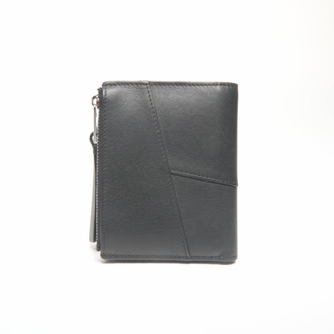 LOEWE Leather Puzzle Compact Bifold Wallet black WS24406