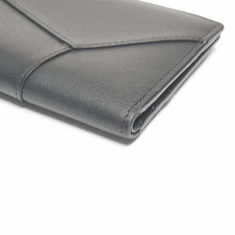 LOEWE Leather Puzzle Compact Bifold Wallet black WS24406