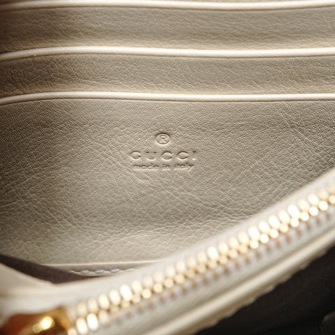 GUCCI Blondie Medium Leather Chain Wallet Shoulder Bag Ivory WS24407