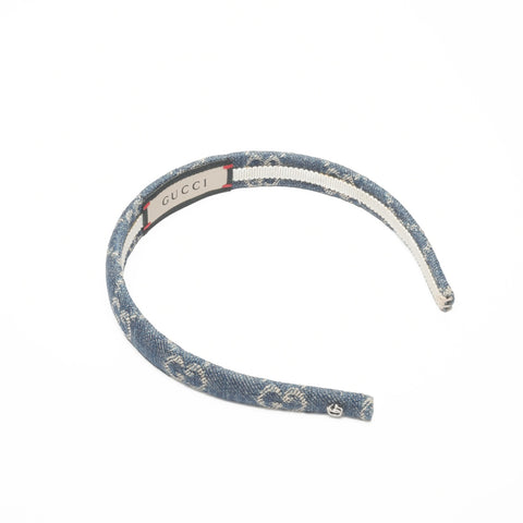 GUCCI GG denim headband hair accessory Navy WS24412