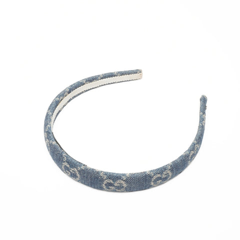GUCCI GG denim headband hair accessory Navy WS24412